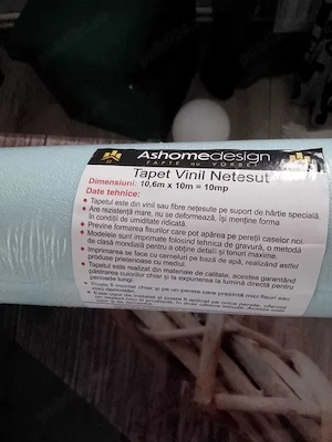 Tapet vinil netesut 17 metri (10m sigilat + restul)
