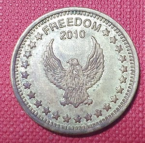 No Cash Value - Freedom 2010 Coin ; Preț: 20 euro