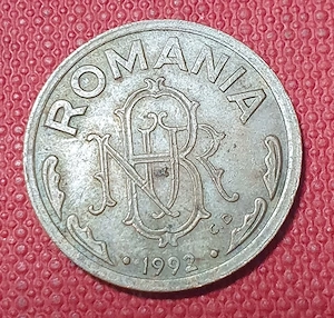 Monedă de 1 Leu din 1992 ; Preț: 10 euro