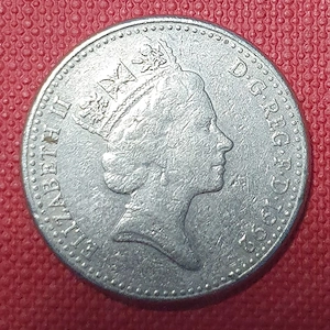 England, U.K. Coin - 10 Pence from 1992, with H.M. Queen Elizabeth the 2-nd ; Preț: 20 euro