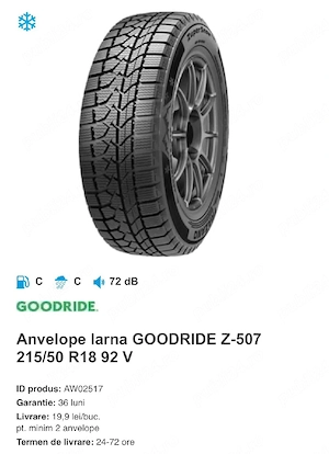 4 Cauciucuri iarna 215/50/r18 