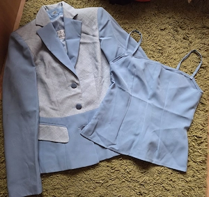 Sacou de dama cu top cu bretele, marimea 38 