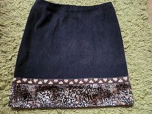 Fustă mini cu motiv animalprint