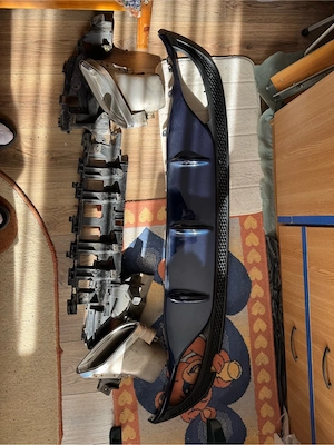 Difuzor spate + ornamente evacuare Mercedes C-Class W205 - imagine 2