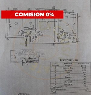 Apartament 3 camere | centru | scoala 10 | expo parc