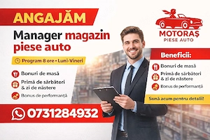 angajare manager magazin piese auto