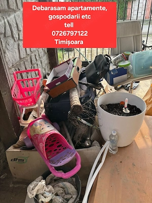 Debarasăm rapid orice!  Apartamente, case, garaje Manipulare obiecte grele + transport  Timișoar - imagine 2