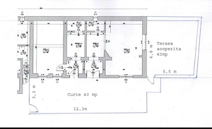 Vand central 2 apartamente, 100 mp - imagine 2