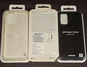 Husa silicon originala Samsung Soft Clear Cover Galaxy A32 4G A325 - imagine 2