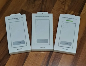 Husa originala Samsung Clear Standing Cover Galaxy S22 Ultra 5G S908