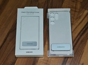 Husa originala Samsung Clear Standing Cover Galaxy S22 Ultra 5G S908 - imagine 3