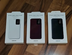 Husa flip activa original Samsung Smart Clear View Cover S22+ S22 Plus