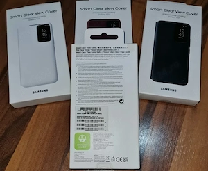 Husa flip activa originala Samsung Smart Clear View Cover S22 5G S901 - imagine 2