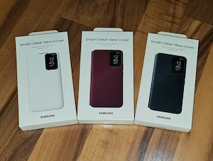 Husa flip activa originala Samsung Smart Clear View Cover S22 5G S901