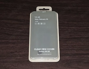 Husa flip smart activa originala Samsung Clear View Cover S10 5G G977