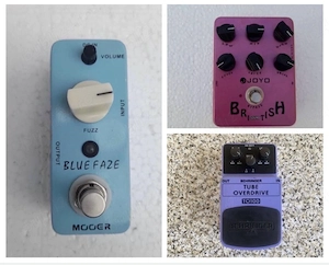 pedale efect chitara distors fuzz overdrive