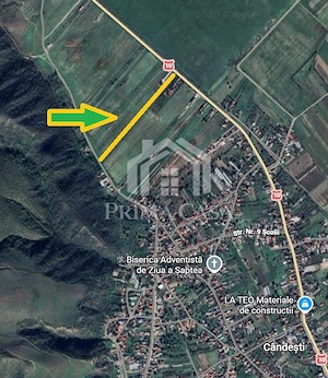 Teren in zona Candesti BZ   6400mp cu deschidere 12m la DN10   Pret: 5  mp neg.   - imagine 3