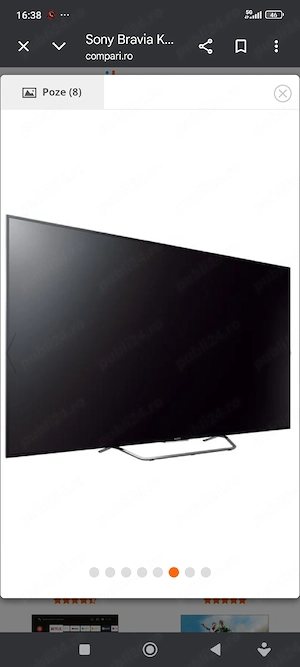 Televizor Sony android 139 cm, model 55XE9305 4K ultra HD cap de serie cu o imagine și lumino - imagine 2
