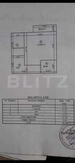 Apartament 1 cameră, 40 mp total, zona Nicolina - imagine 9