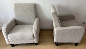 2 buc Fotoliu Fix Confortabil; Fotoliu tapitat