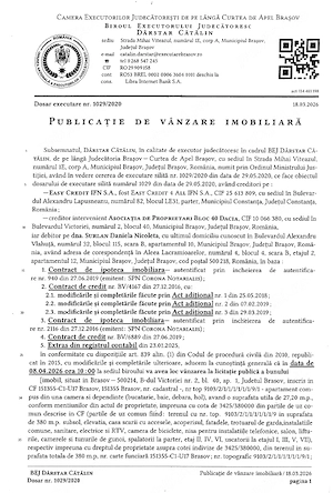 Apartament 1 camera vanzare Brasov