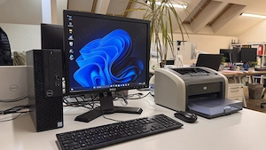 Dell Optiplex 3070 - intri I5-9500 + imprimanta si monitor