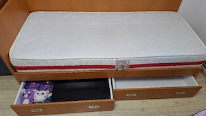 Pat MDF impecabil,  cu saltea Super Lux - imagine 3