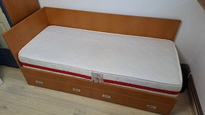 Pat MDF impecabil,  cu saltea Super Lux - imagine 2