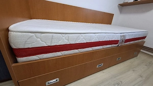 Pat MDF impecabil,  cu saltea Super Lux - imagine 4