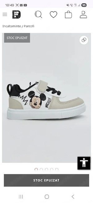 Pantofi sport Mickey Mouse NOI marimea 23