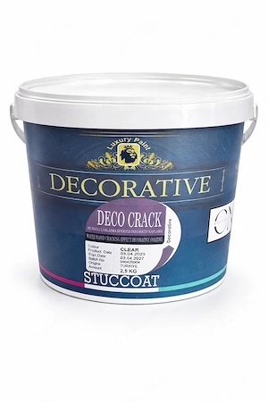 Vopsea decorativa efect crapaturi DECO CRACK 2.5 kg   finisaj premium pentru pereți interiori | STUC