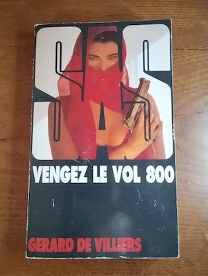 126. Carte, SAS vengez le vol 800, Gerard de Villiers 