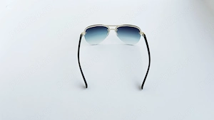 Ochelari de soare Aviator - Rama aurie Lentile Albastre Degrade - imagine 3