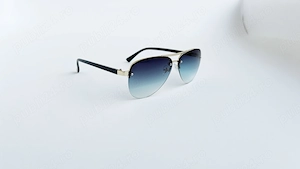 Ochelari de soare Aviator - Rama aurie Lentile Albastre Degrade