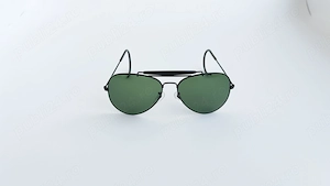 Ochelari de soare cu brate Arc Outdoorsman - Rama neagra Lentile Verzi - imagine 2