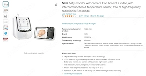 Baby phone Philips avent 530 00 sistem DECT de monitorizare copii - imagine 4