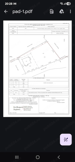 Casa in constructie+teren