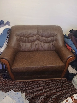 Set canapele piele ecologică 