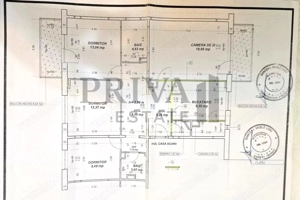 Apartament 4 camere, 2 bai, 2 balcoane, centrala