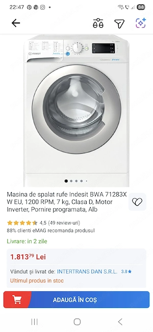 Masina de spalat rufe  - imagine 5