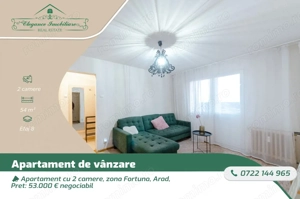 Apartament cu 2 camere, zona Fortuna, Arad