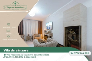 Vila moderna cu 4 camere, zona Westfield, Arad