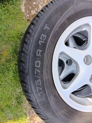 Roti aliaj cu anvelope 175 70 13 - imagine 1