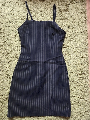 Sarafan negru cu bretele subtiri, marimea 38