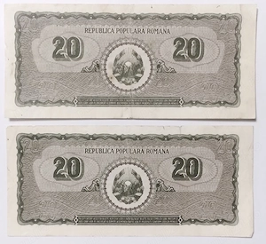 2 Bancnote 20 LEI 1950 - Republica Populară Română BNR - imagine 2