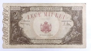 Bacnota De Colectie 10.000 LEI 1945