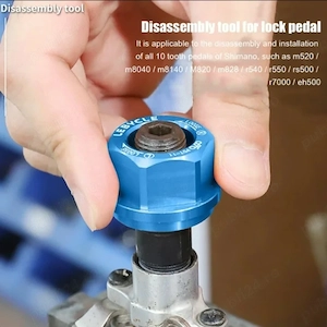 Cheie ax pedale bicicleta mtb Shimano 10 dinți 10T aliaj aluminiu service cursiera  - imagine 5