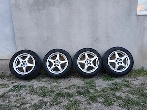 Vind 4 jante aliaj cu cauciucuri pt Renault - imagine 2