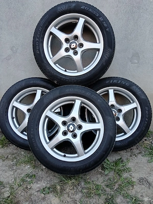 Vind 4 jante aliaj cu cauciucuri pt Renault - imagine 4