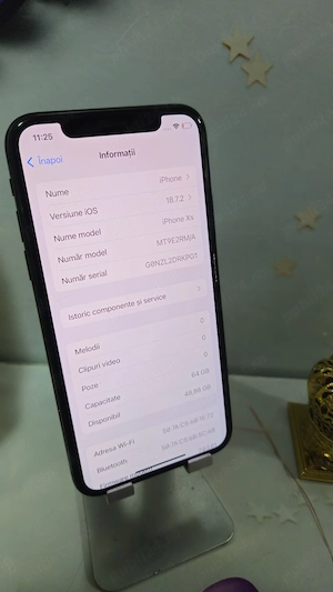 iPhone XS Black 64GB Baterie:77% Pre  fix!